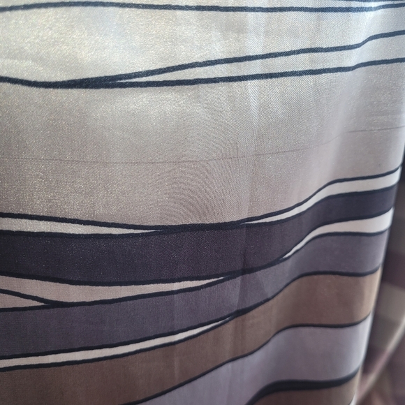 Axara Striped Sleeveless Satin Dress in Neutral Tones 10 - Picture 8 of 8